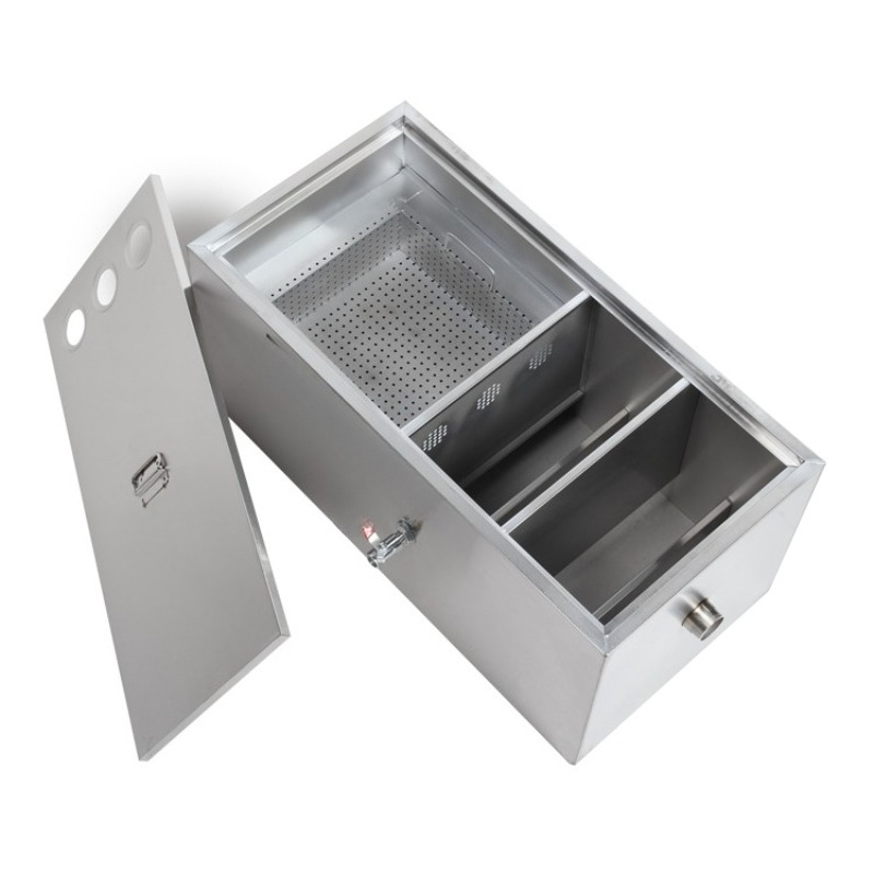 Commercial Kitchen Grease Trap - RVS vetvangbak olie-waterafscheider filter commerciële keuken
