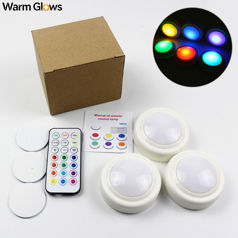 Commercial Kitchen Lights - RGB LED-onderkastverlichting met afstandsbediening, batterijgevoed, draadloos