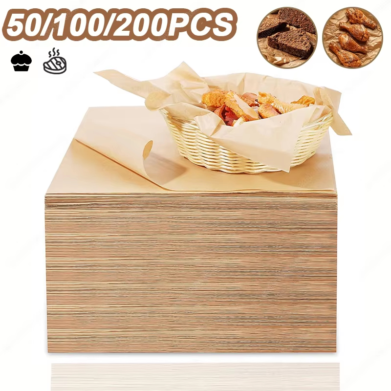 Commercial Kitchen Pots And Pans - 50/100/200PCS Bakpapier Perkament Bakplaat Oven Lucht