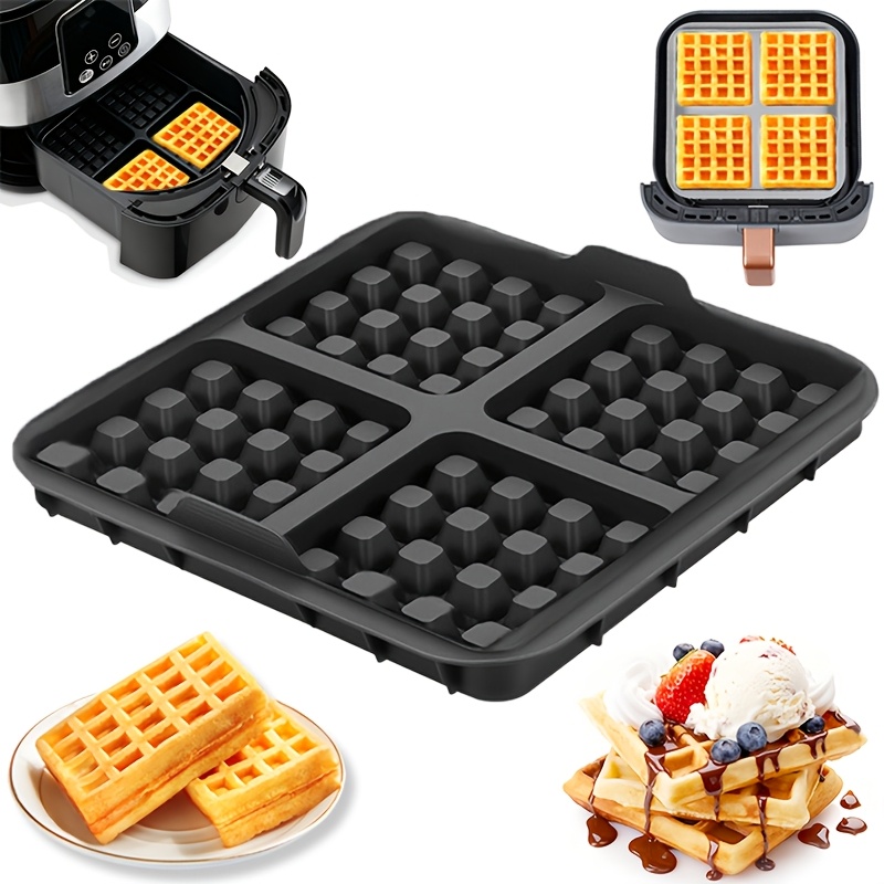 Commercial Kitchen Pots And Pans - Vierkante wafelvorm, antiaanbak bakpan voor airfryer,