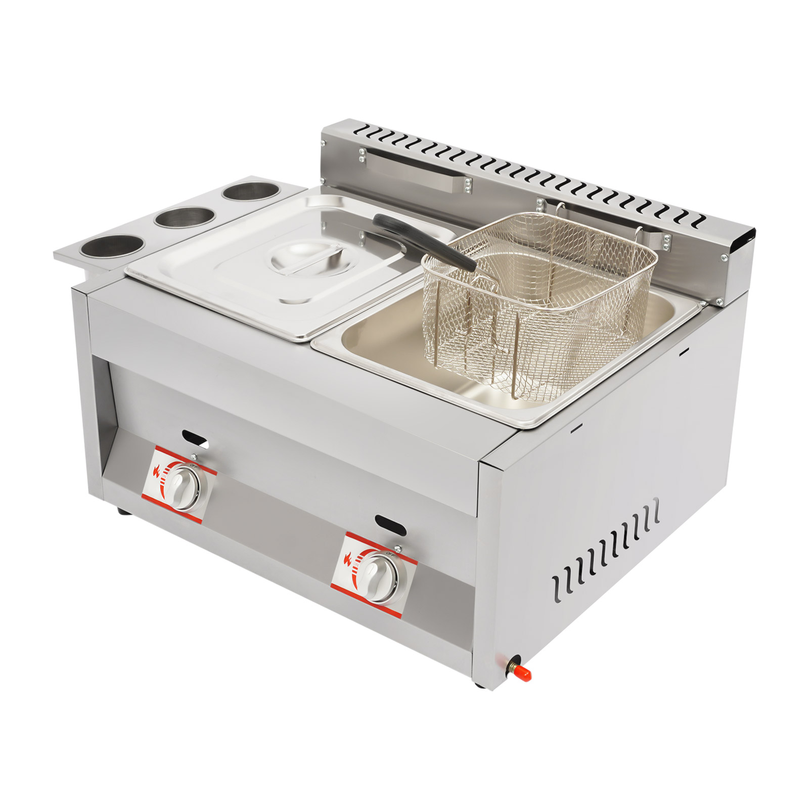 Deep Fryer Commercial - Commerciële friteuse met 2 tanks, 6,34