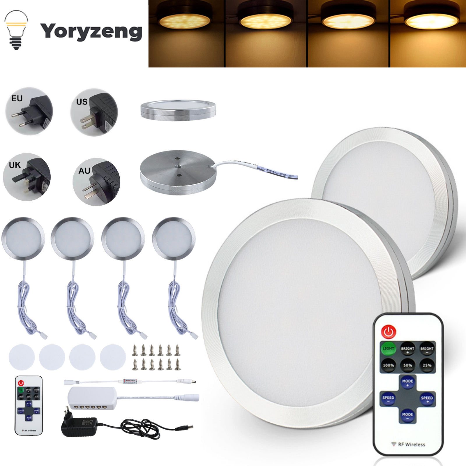 Commercial Kitchen Lights - Onder kast LED-nachtverlichting Vitrine Kastlamp Afstandsbediening