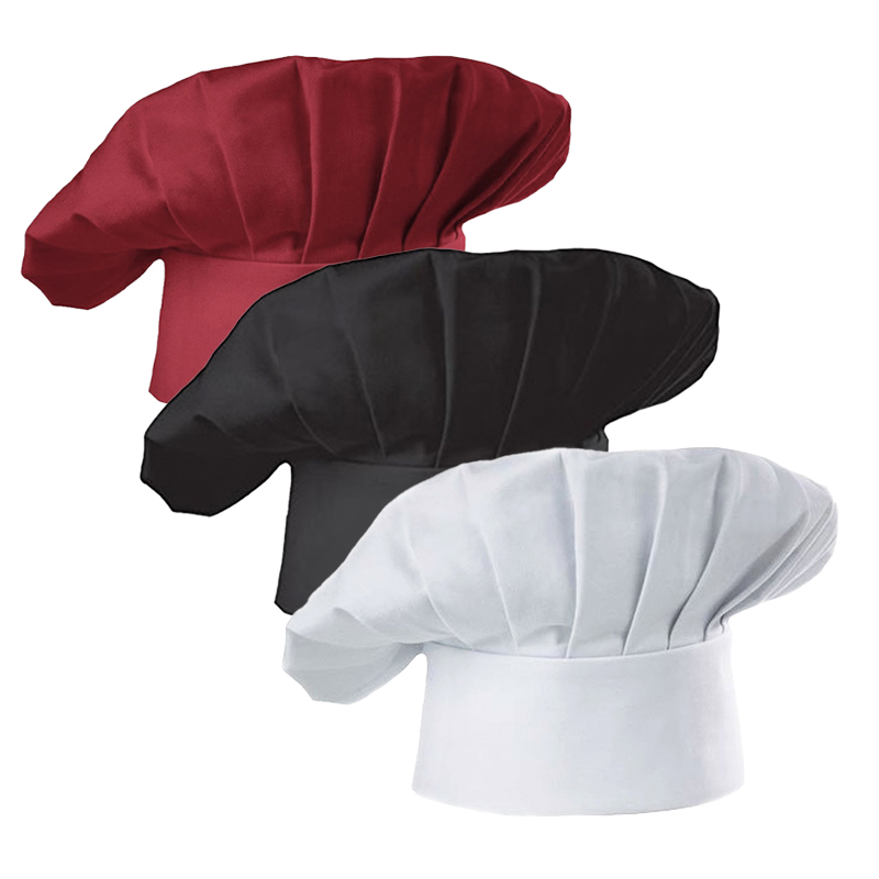Commercial Kitchen Services - 3 stks High22cm Koksmuts Witte Koksmuts