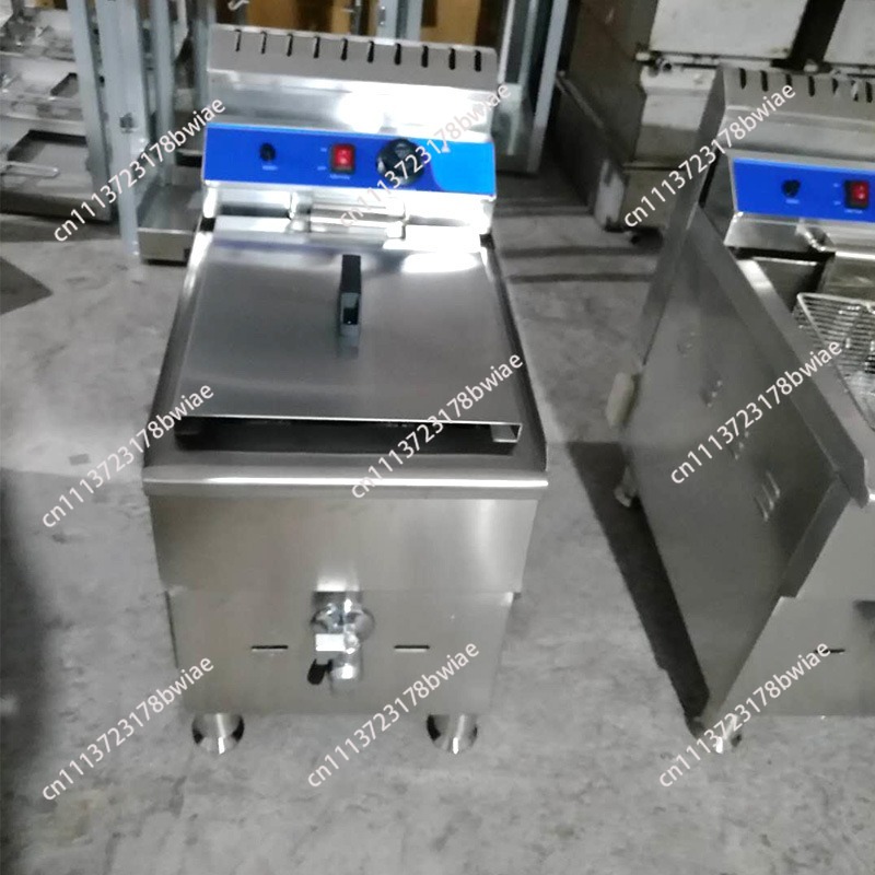 Deep Fryer Commercial - Commerciële 18L gasfriteuse van roestvrij staal,