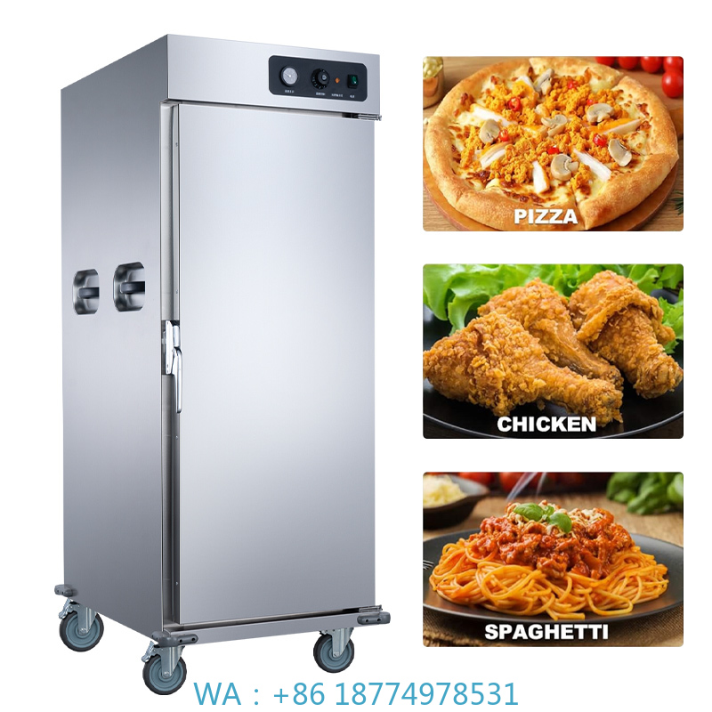Food Warmer Display - Warmhoudwagen Rechtop verwarmde kast voor gebruik