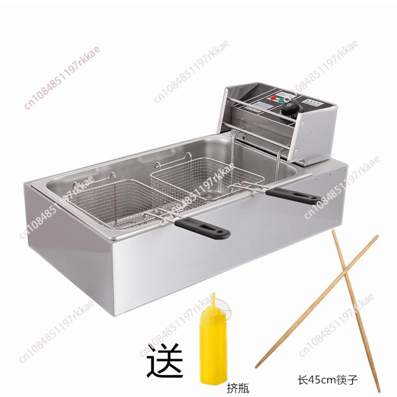 Deep Fryer Commercial - Commerciële friteuse, enkelcilinder elektrische friteuse, grote