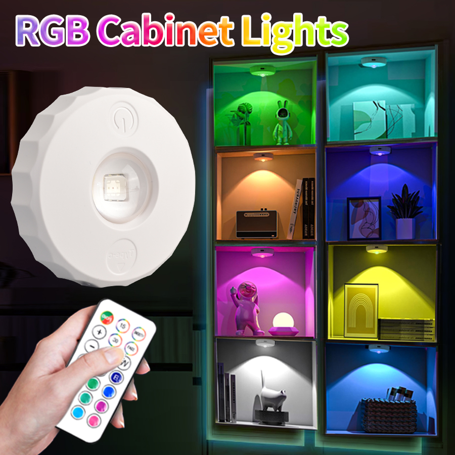 Commercial Kitchen Lights - LED-kastlamp RGB afstandsbediening Oplaadbaar Draadloos nachtlampje