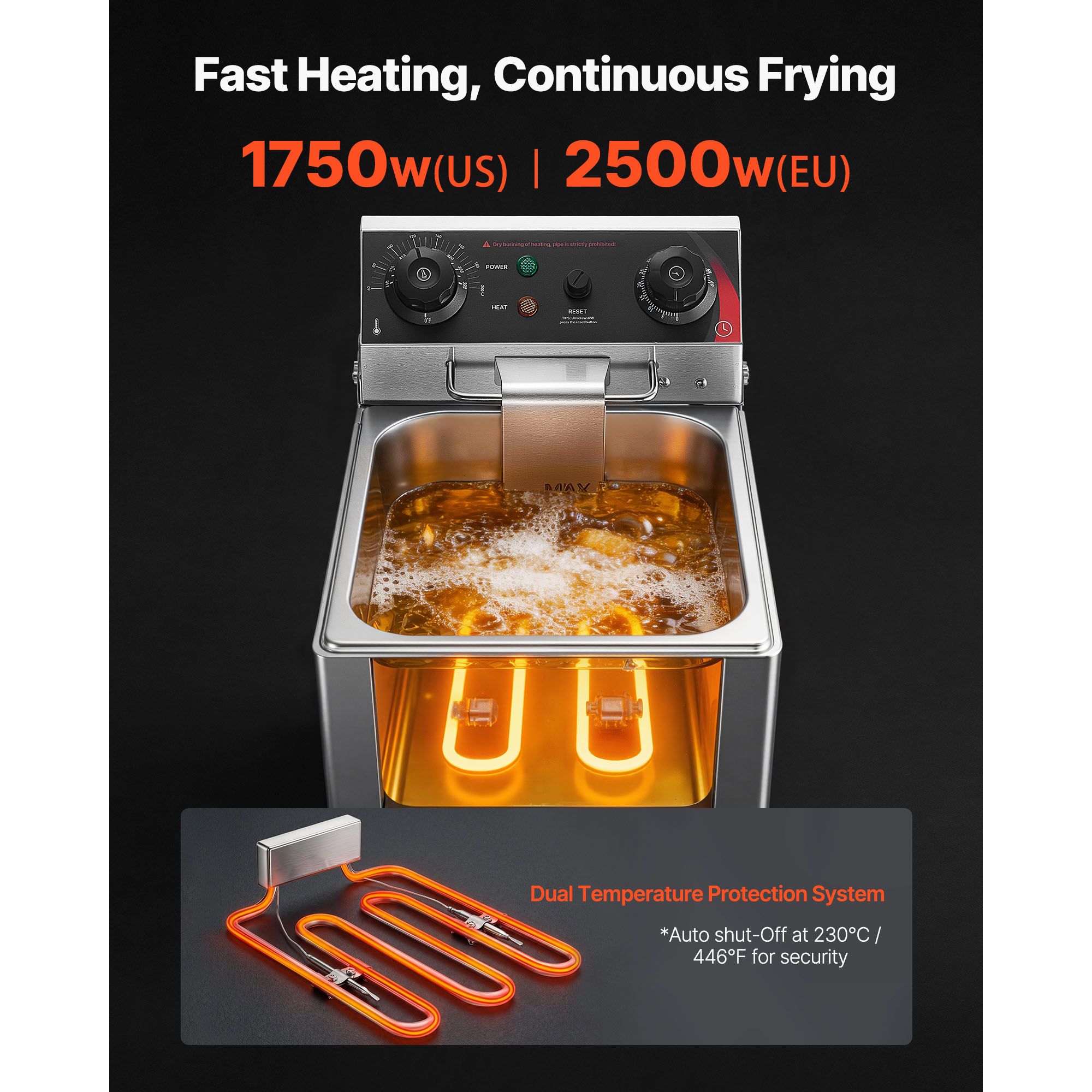 Commerciële elektrische frituu - Deep Fryer Commercial recensie en prijs