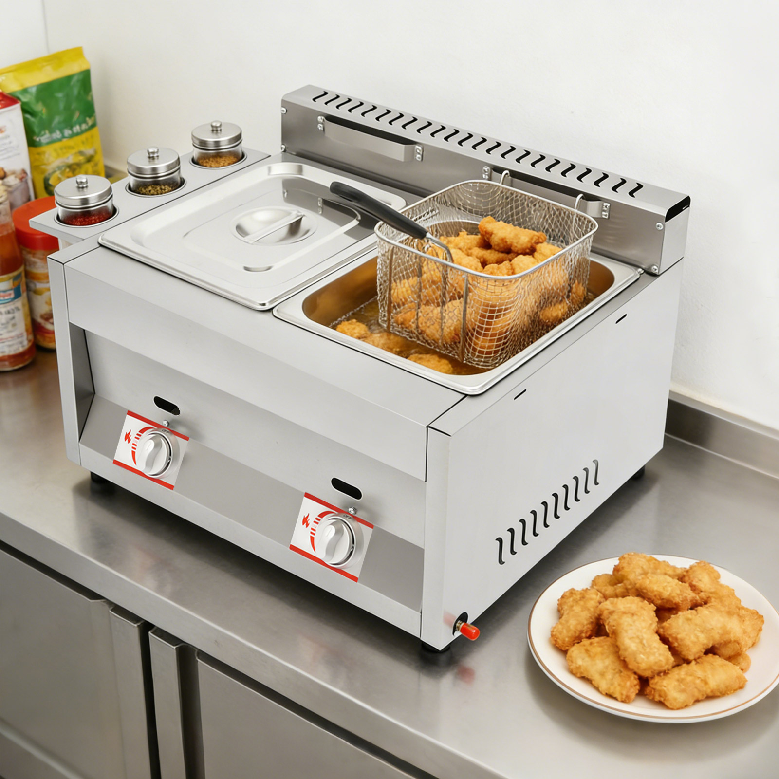 Commerciële dubbele friteuse m - Deep Fryer Commercial recensie en prijs