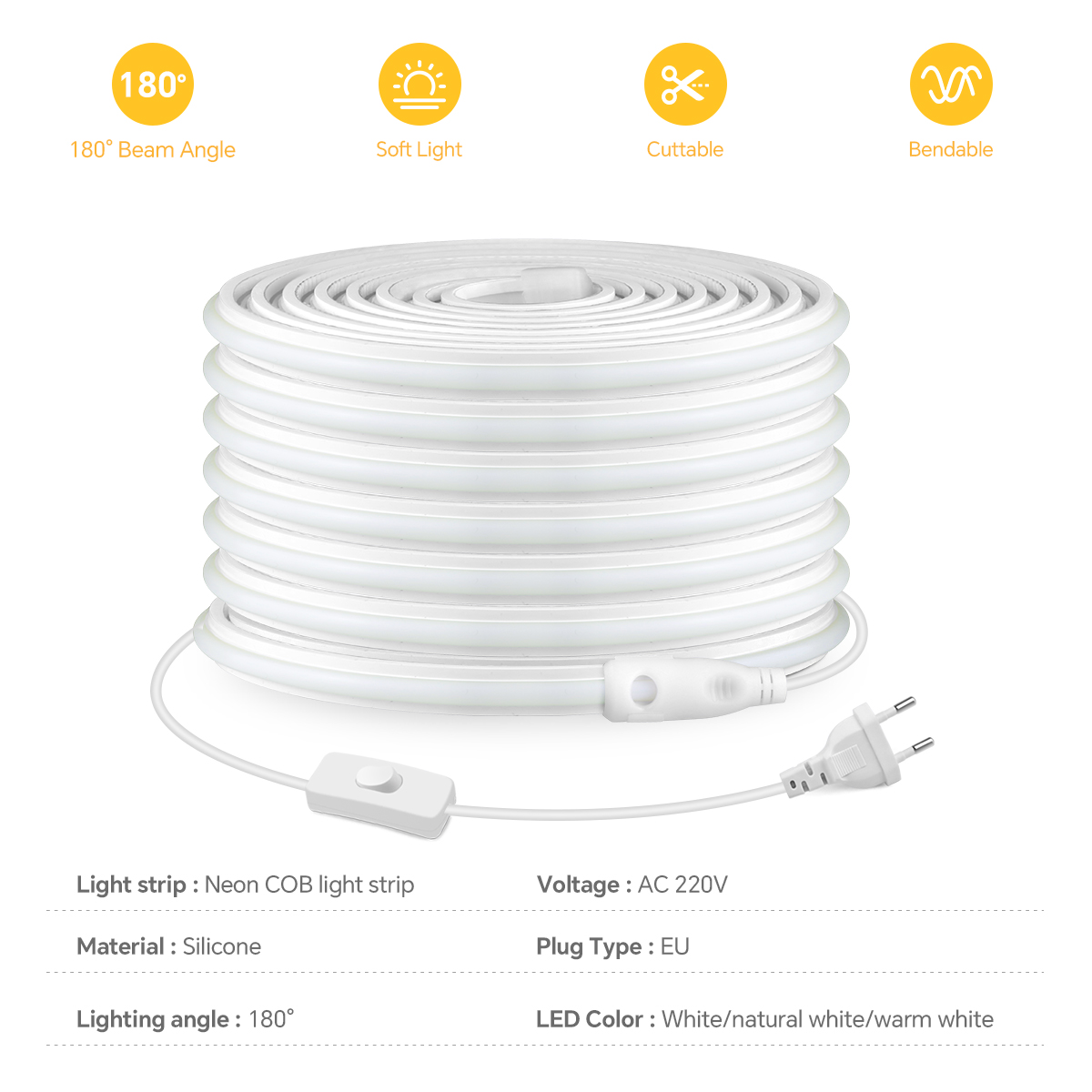 220V COB Led Strip Hoge Dichth - Commercial Kitchen Lights recensie en prijs