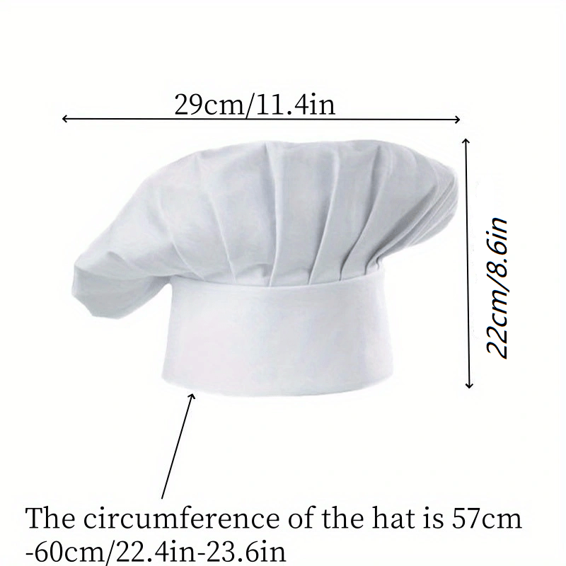 3 stuks chef-kokmuts voor volw - Commercial Kitchen Services recensie en prijs