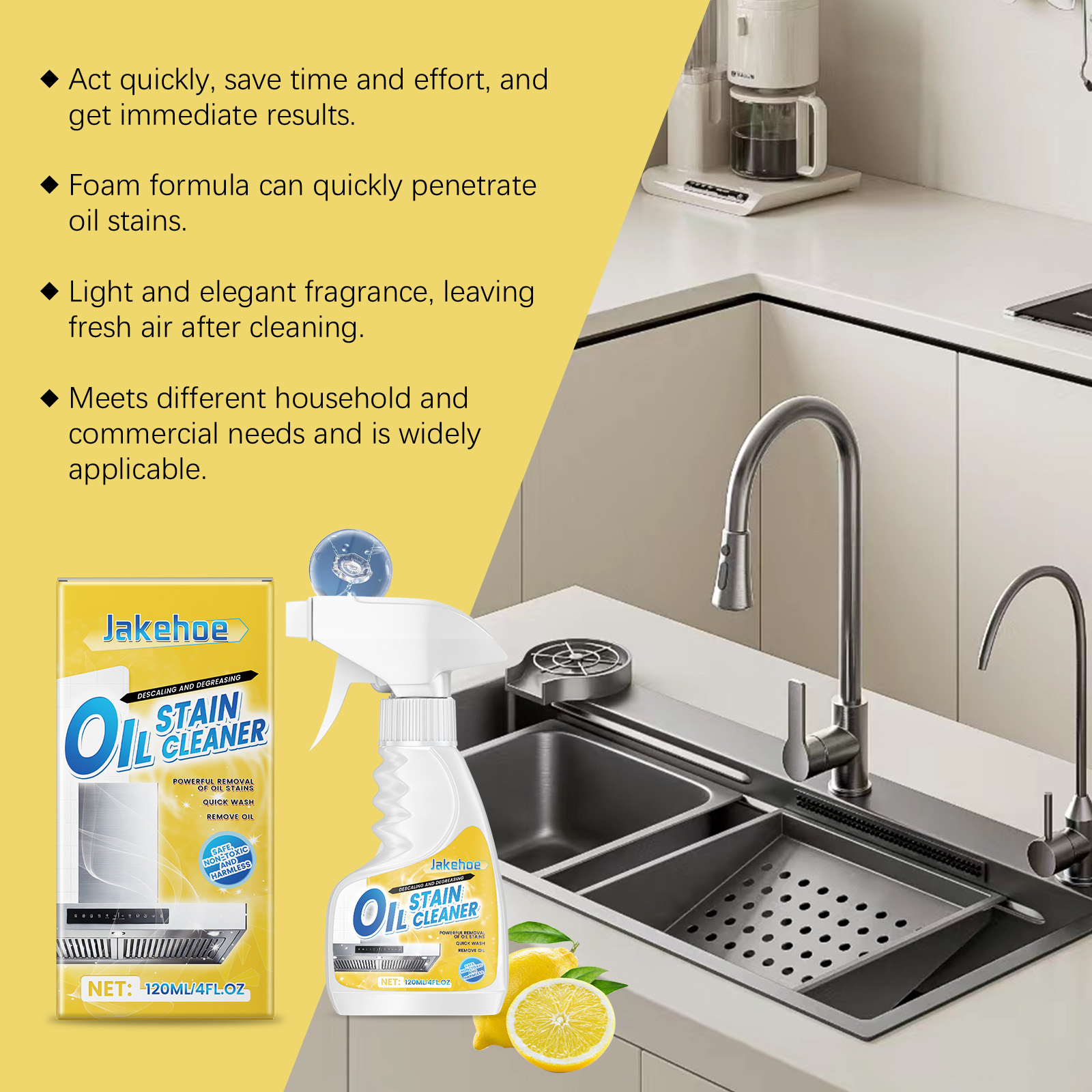 Jakehoe 120ml Zware Keuken Ont - Commercial Kitchen Grease Cleaner recensie en prijs