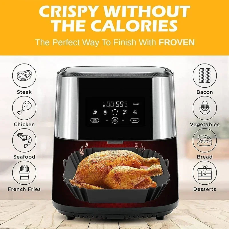 1PC siliconen luchtfriteuseman - Commercial Kitchen Pots And Pans recensie en prijs