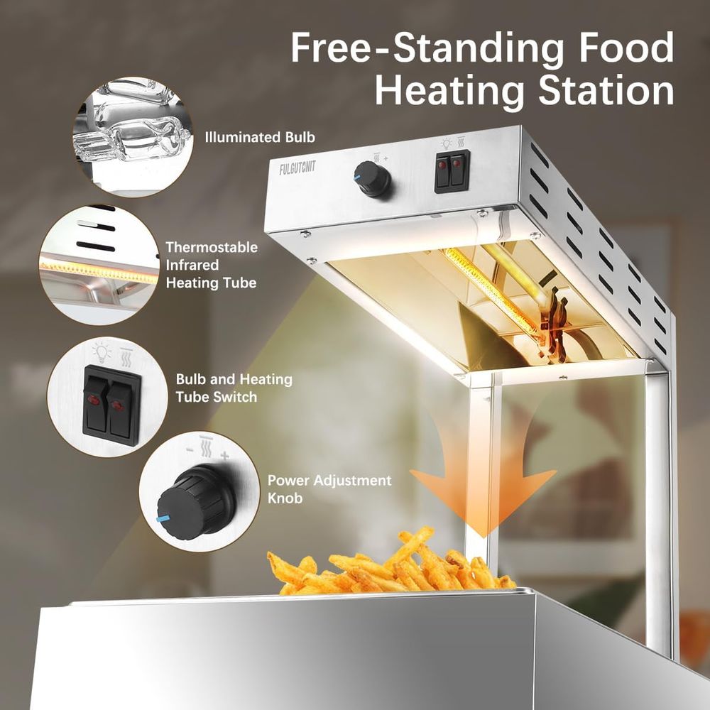 Frietenverwarmer, commerciële  - Commercial Kitchen Lights recensie en prijs