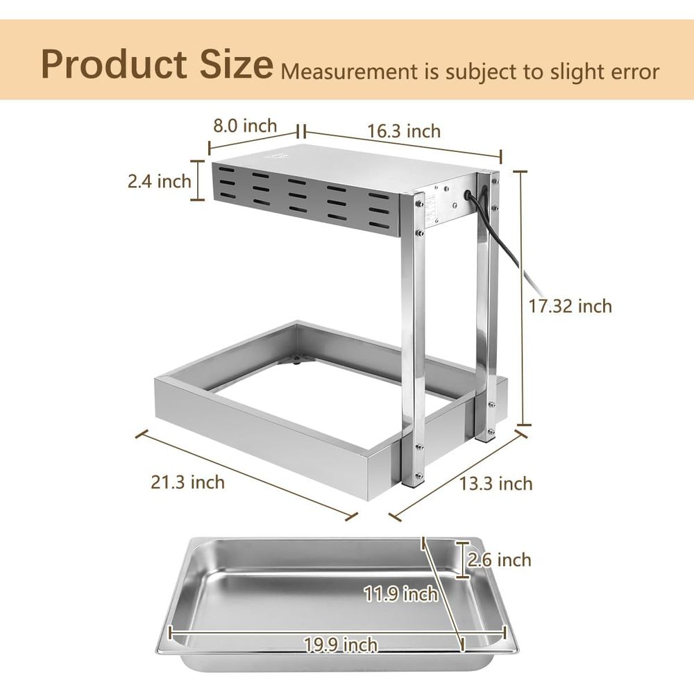 Frietenverwarmer, commerciële  - Commercial Kitchen Lights recensie en prijs