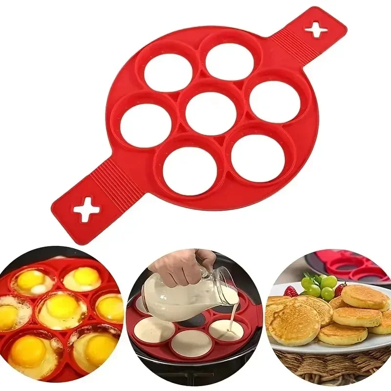 Siliconen 7-gaats ronde koeken - Commercial Kitchen Pots And Pans recensie en prijs