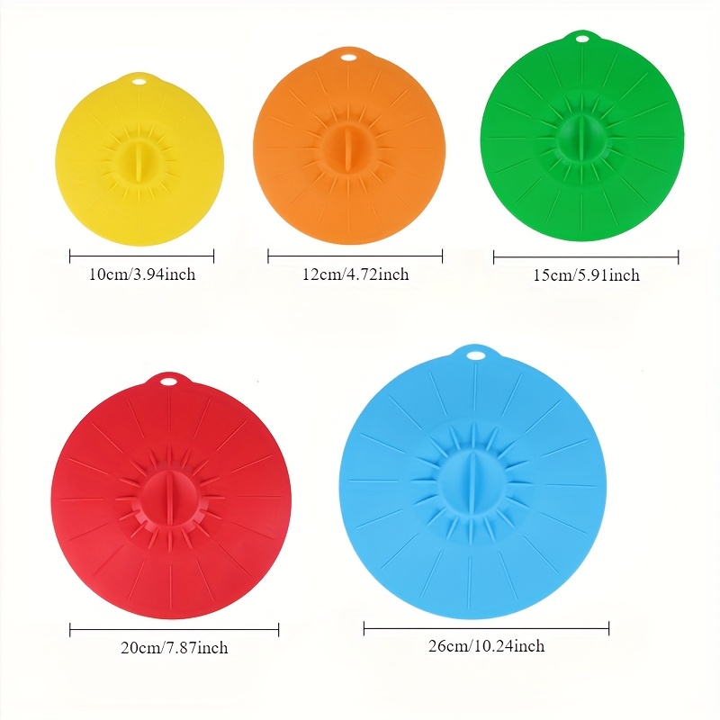 5-delige siliconen deksels, hi - Commercial Kitchen Pots And Pans recensie en prijs